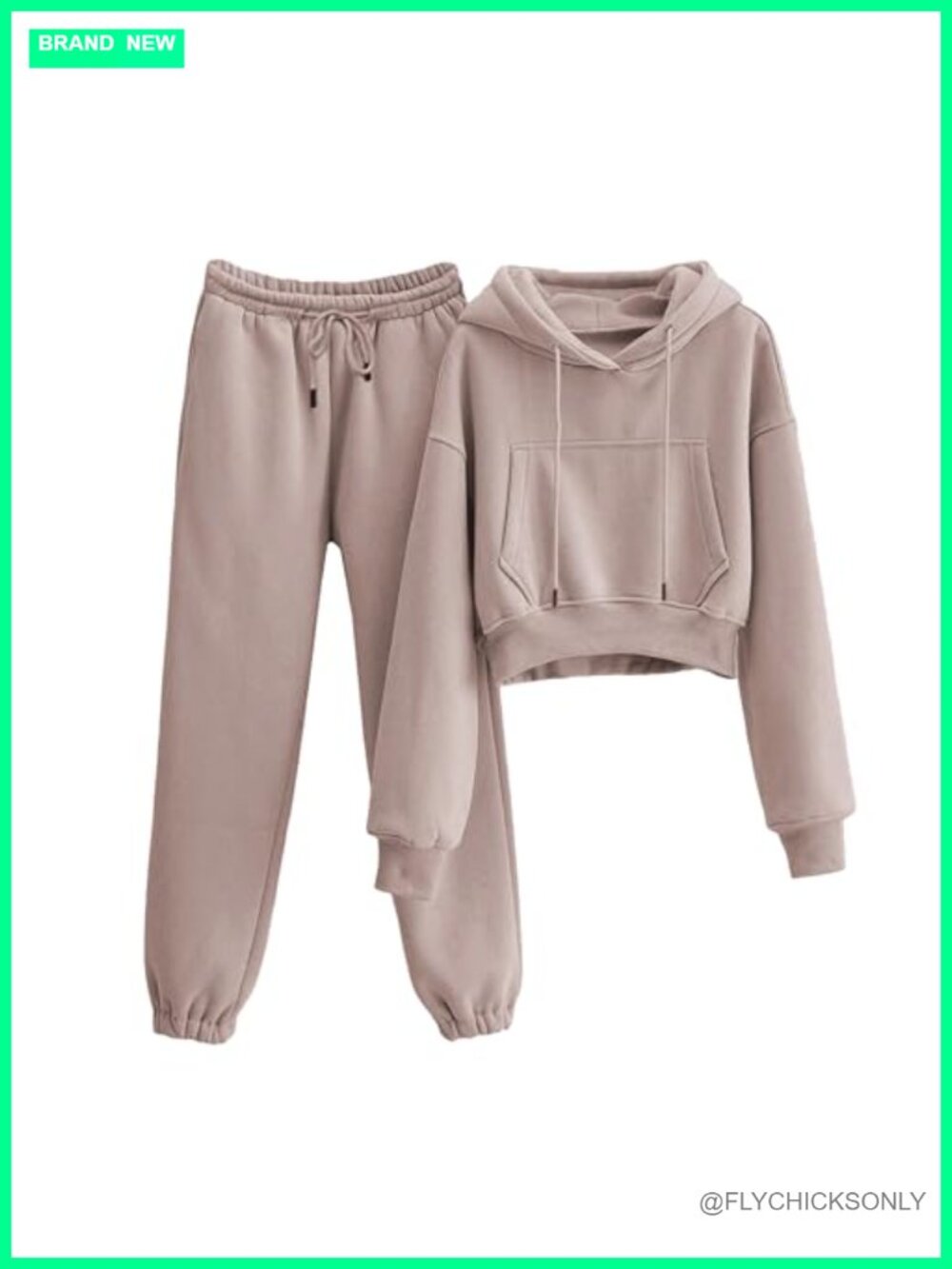 Women's Fleece Lined Sweatsuit 2 Piece Hoodie Joggers Set